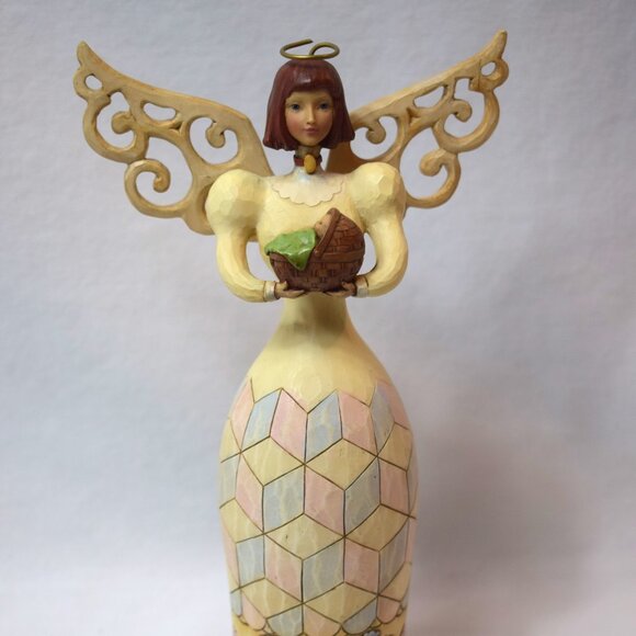 2009 Jim Shore Hardwood Creek Angel Of New Life Gift Figurine #4014038 - Picture 1 of 9